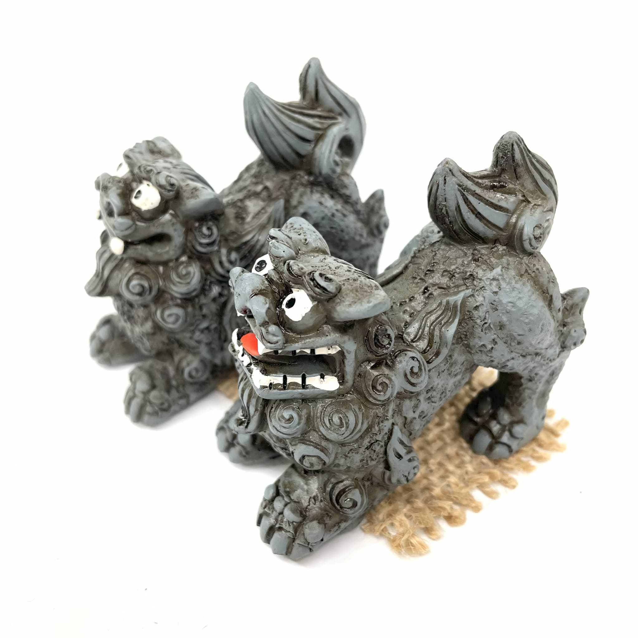 百福シーサー伏せ(7.5cm)