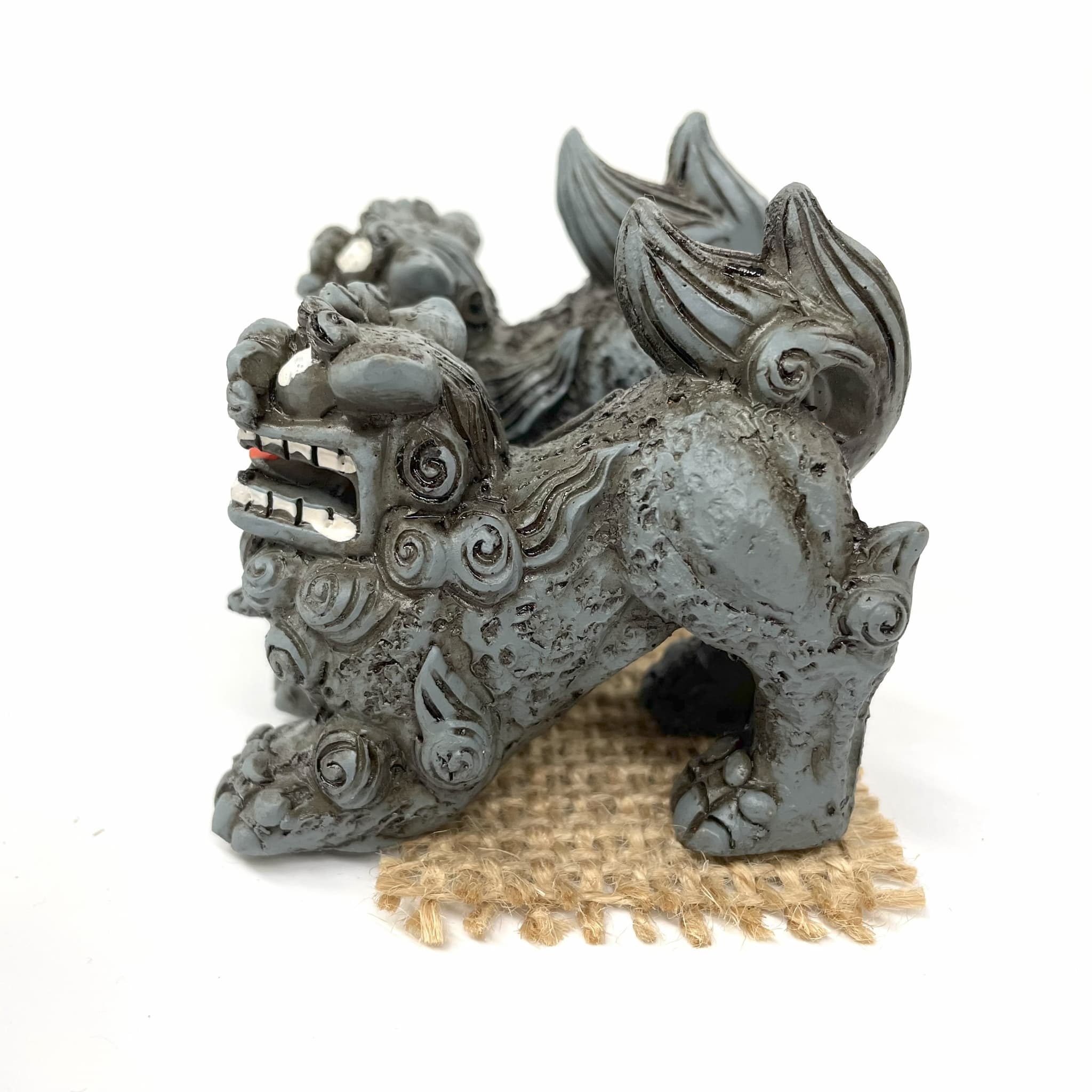 百福シーサー伏せ(7.5cm)