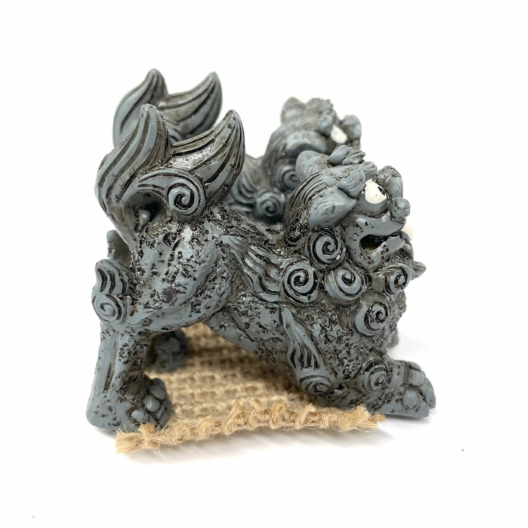 百福シーサー伏せ(7.5cm)