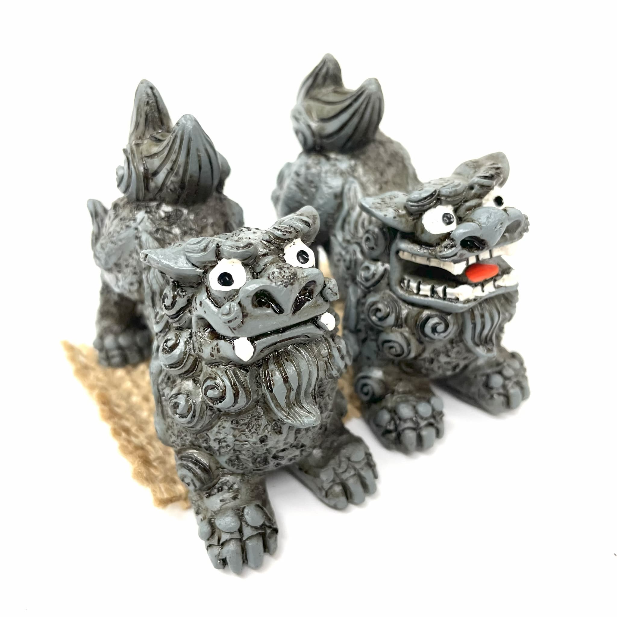百福シーサー伏せ(7.5cm)