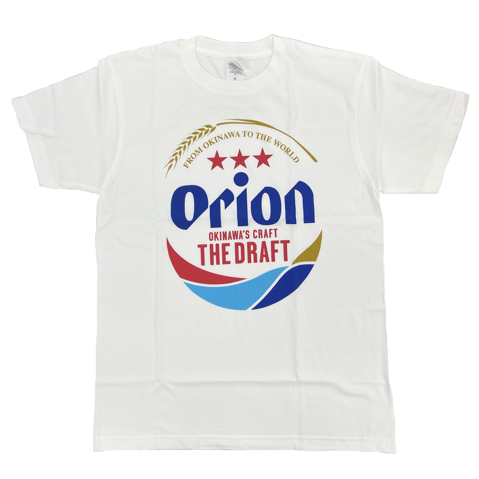 【オリオンビール】Tシャツ ドラフトロゴ/ホワイト