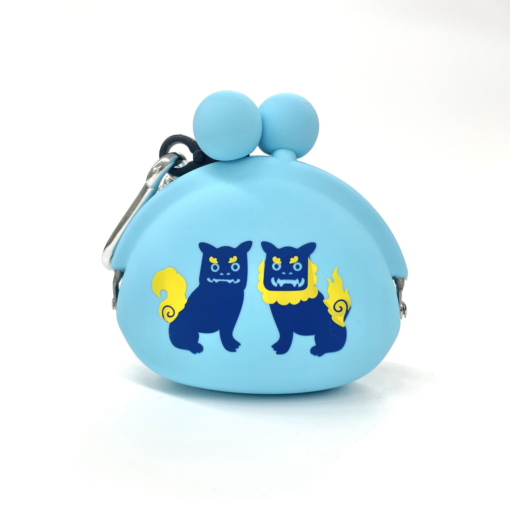 【沖縄限定】POCHIBI シーサー プリントシリコンがまぐち