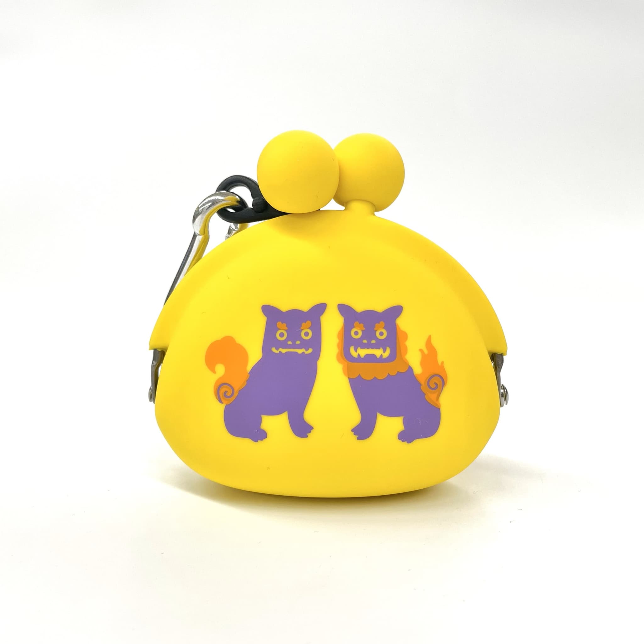 【沖縄限定】POCHIBI シーサー プリントシリコンがまぐち