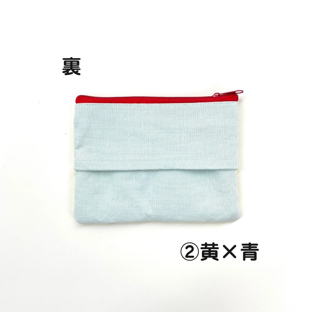 刺繍ハイビスカス/ティッシュケース