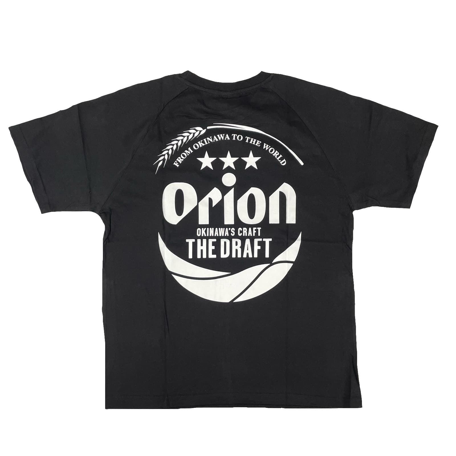 【オリオンビール】Tシャツ (黒色/背面ロゴ)
